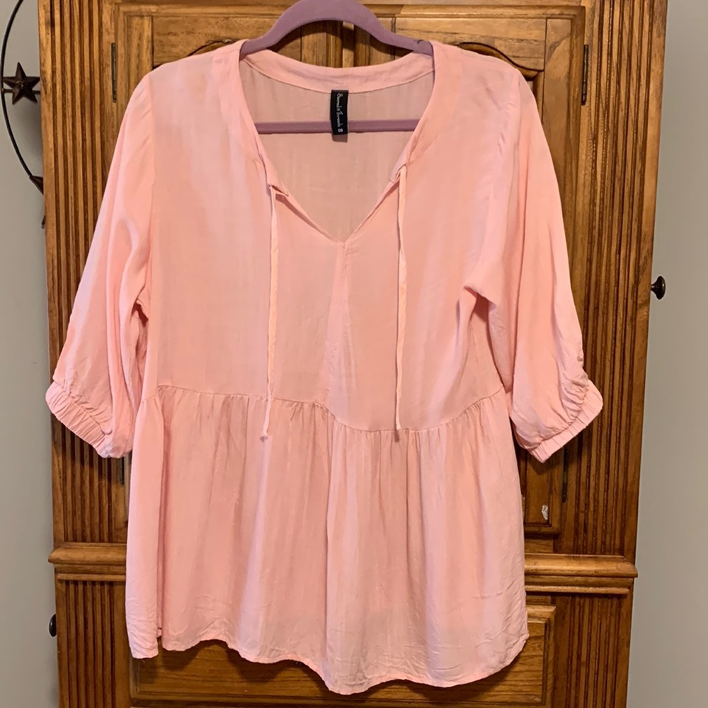 Sacred Threads Blush Baby Doll Top